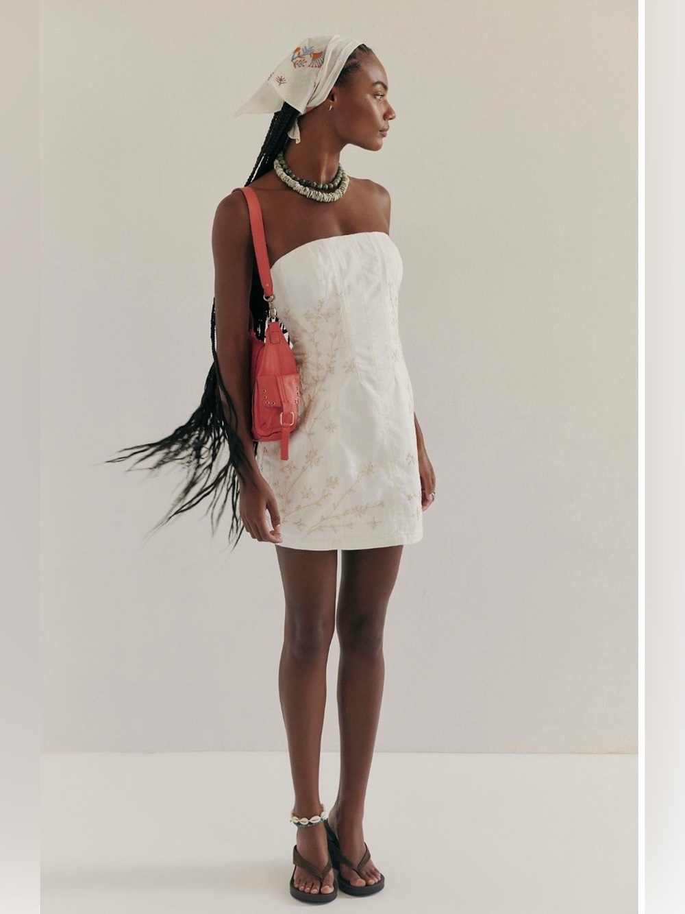 Free People Moon Flower Mini Dress 💯 Cotton NWT